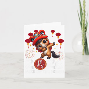 Year Of The Horse 2026 Chinese Lunar New Year Zodi Card