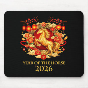 Year Of The Horse 2026 Chinese New Year Horse Lant Mouse Pad