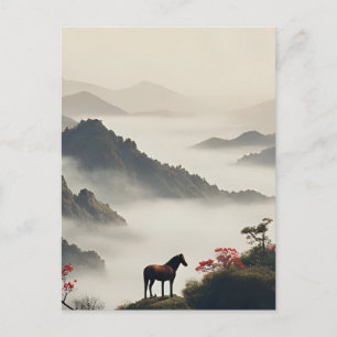Year of the Horse 2026 Chinese New Year Landscape Holiday Postcard