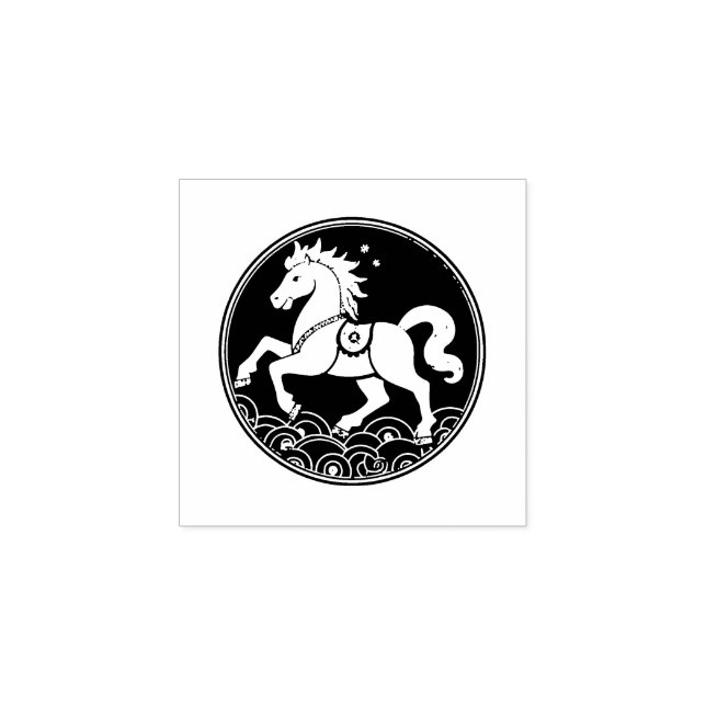 Year of the Horse 2026 Chinese New Year  Rubber Stamp (Imprint)