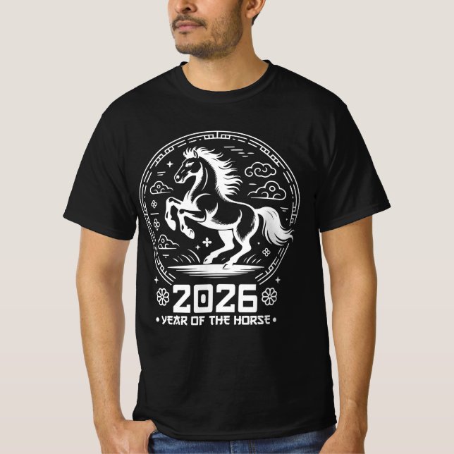 Year Of The Horse 2026 - Chinese New Year T-Shirt (Front)