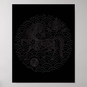Year Of The Horse 2026 Chinese Zodiac Lunar New Ye Poster