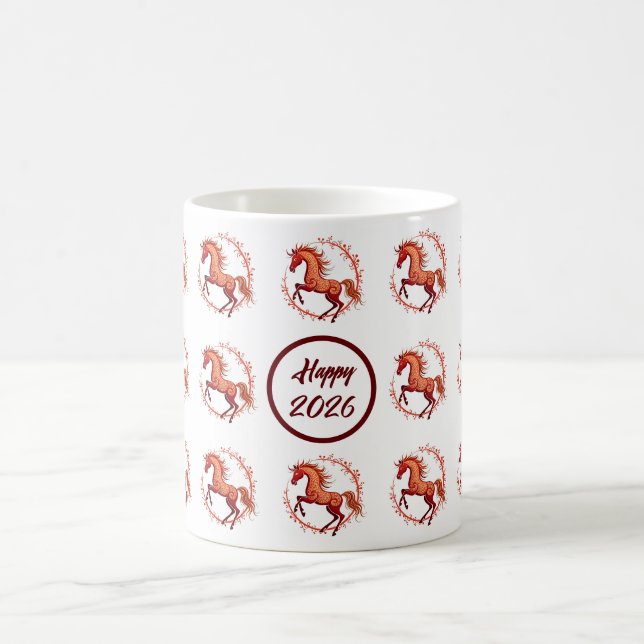 Year of the Horse 2026 Coffee Mug (Center)