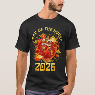 Year Of The Horse 2026 Family Matching Mens Womens T-Shirt