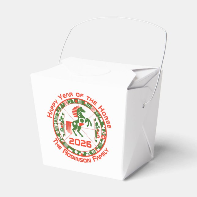 Year of the Horse 2026 Favour Box (Front Side)