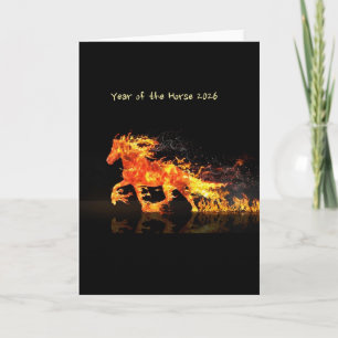 Year of the Horse 2026 (Fire Horse) Greeting Card