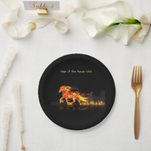 Year of the Horse 2026 (Fire Horse) Paper Plate