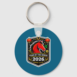 Year Of The Horse 2026 Good Fortune Horsescute Ss  Key Ring