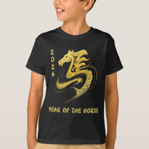 Year Of The Horse 2026 Happy Lunar Chinese New Yea T-Shirt