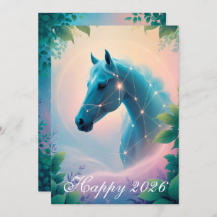 Year of the Horse 2026 Holiday Card