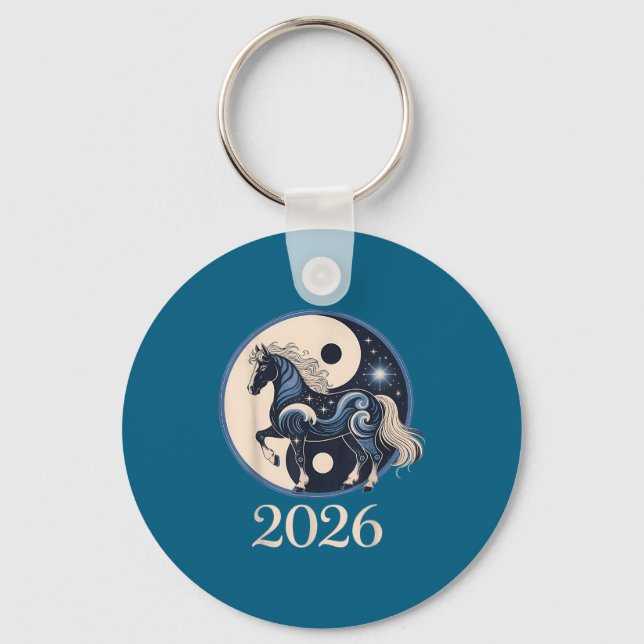 Year Of The Horse 2026  Key Ring (Front)