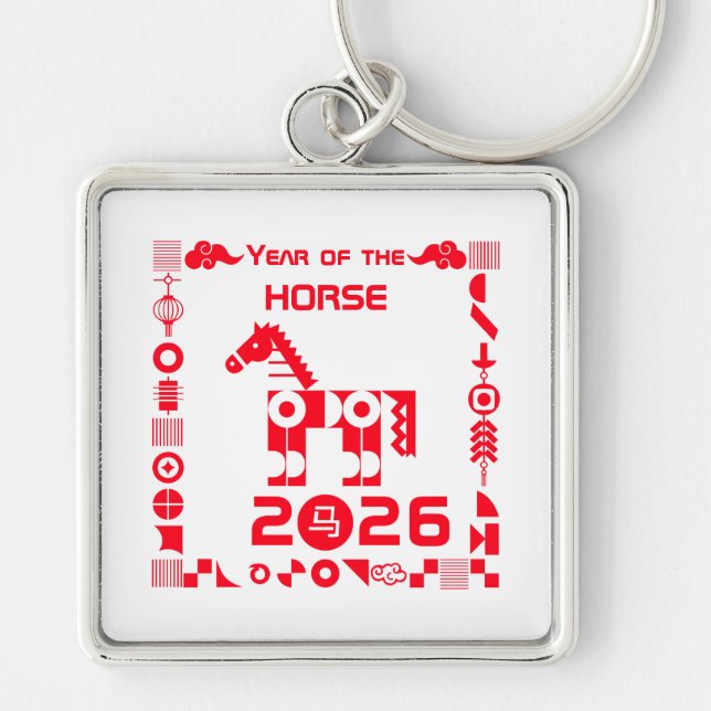 Year of the Horse 2026 Key Ring (Front)