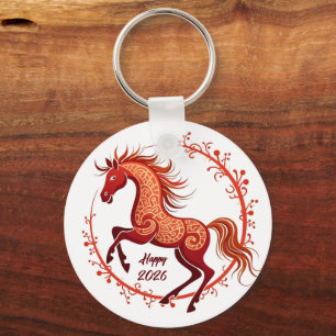 Year of the Horse 2026 Key Ring