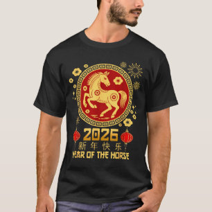 Year Of The Horse 2026 Lunar New Year Chinese New  T-Shirt