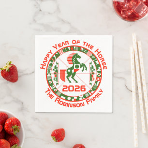 Year of the Horse 2026 Napkin