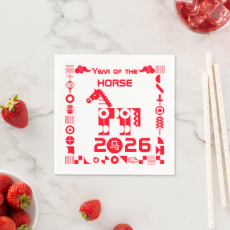 Year of the Horse 2026 Napkin