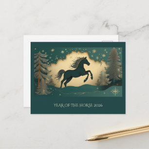 Year of the Horse 2026 Postcard
