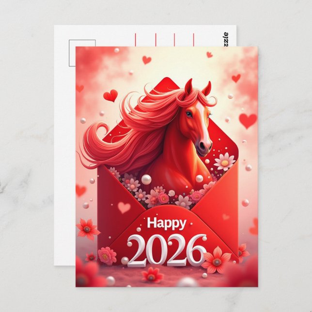 Year of the Horse 2026 Postcard (Front/Back)