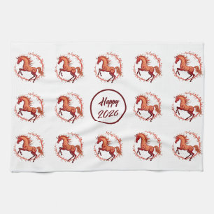Year of the Horse 2026 Tea Towel