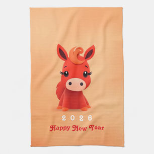 Year of the Horse 2026 Tea Towel