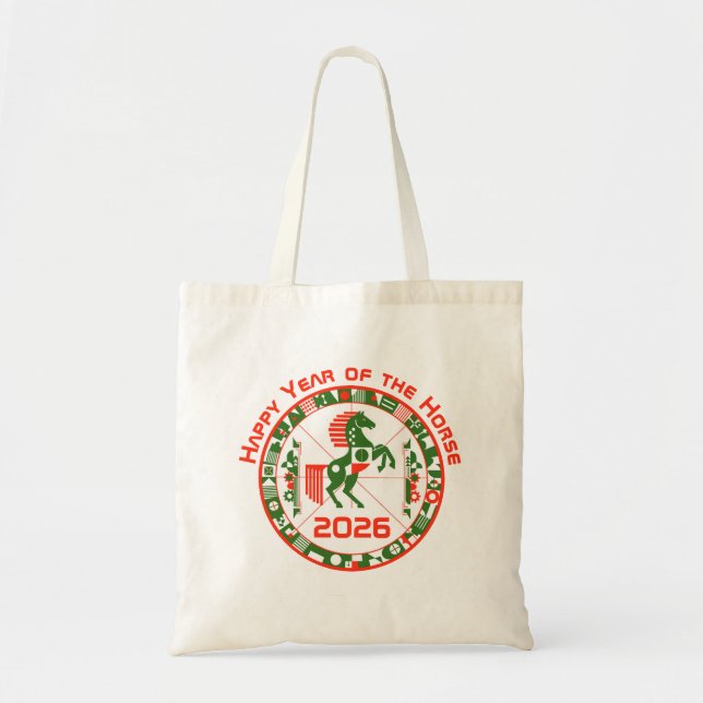 Year of the Horse 2026 Tote Bag (Front)