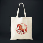 Year of the Horse 2026 Tote Bag<br><div class="desc">The Year of the Horse gallops in with dynamic energy,  ambition,  and a spirit of freedom. According to the Chinese zodiac,  2026 is marked by the Fire Horse,  a powerful combination of fiery determination and untamed will.</div>