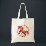 Year of the Horse 2026 Tote Bag<br><div class="desc">The Year of the Horse gallops in with dynamic energy, ambition, and a spirit of freedom. According to the Chinese zodiac, 2026 is marked by the Fire Horse, a powerful combination of fiery determination and untamed will.</div>