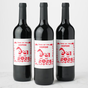 Year of the Horse 2026 Wine Label