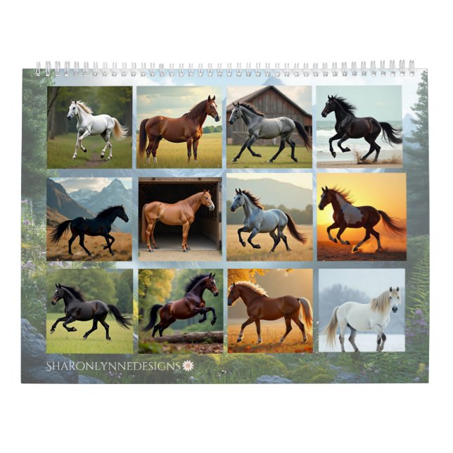 Year of the Horse Calendar, Horse Calendar (Back)