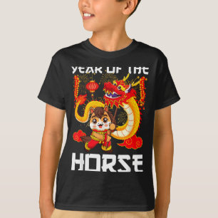Year Of The Horse Chinese Dragon Dance Lunar New Y T-Shirt