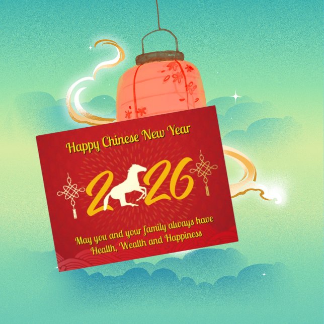 Year of the Horse Chinese New Year Foil Card (Creator Uploaded)