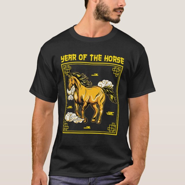 Year Of The Horse Chinese Zodiac Chinese New Year  T-Shirt (Front)