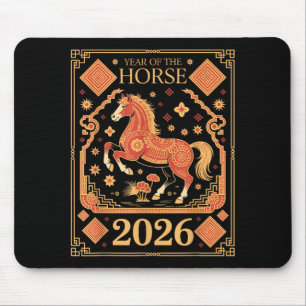 Year Of The Horse – Chinese Zodiac New Year 2026  Mouse Pad
