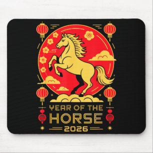 Year Of The Horse – Chinese Zodiac New Year 2026  Mouse Pad