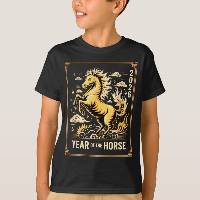Year Of The Horse – Chinese Zodiac New Year 2026  T-Shirt (Front)
