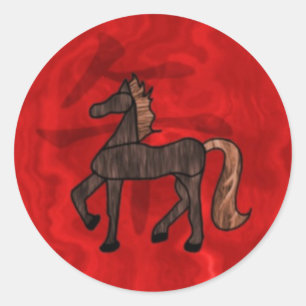 Year of the Horse Classic Round Sticker