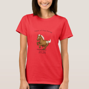 Year of the Horse Cute Chinese Zodiac T-Shirt
