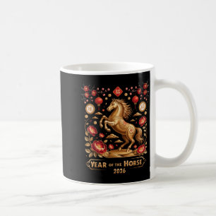 Year Of The Horse Happy New Year 2026  Coffee Mug