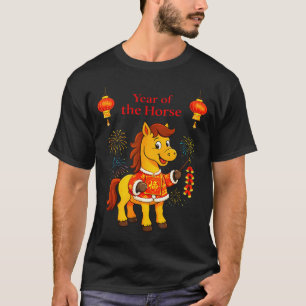 Year Of The Horse Lunar Chinese New Year Fire Hors T-Shirt