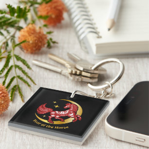 Year of the Horse Lunar  Key Ring