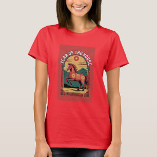 Year of the Horse Lunar New Year 2026 Womens Tee