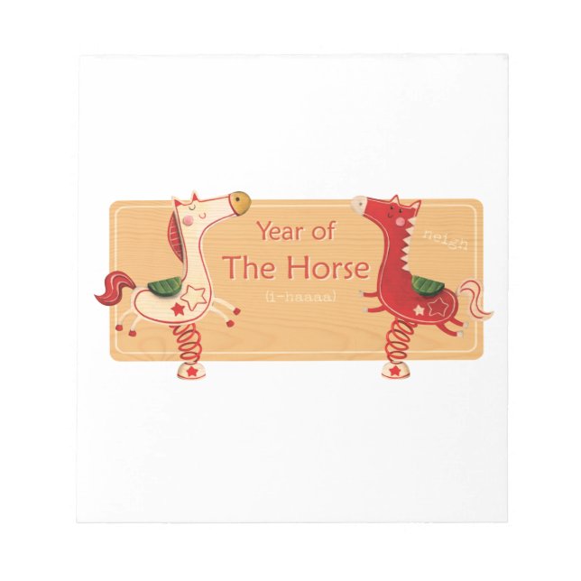 Year of The Horse Notepad (Front)