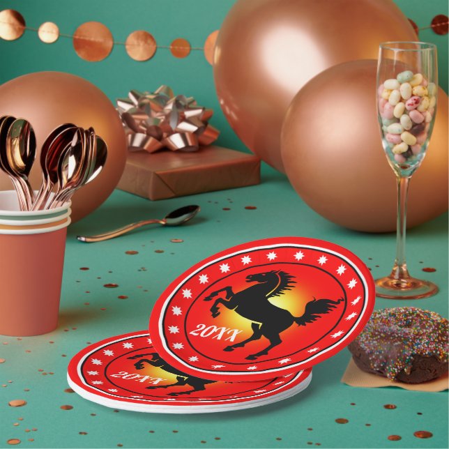Year of the Horse Paper Plate (Multi)