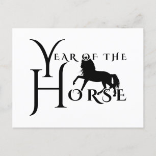 Year of the horse postcard