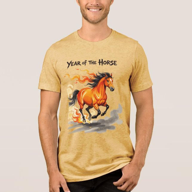 Year of The Horse Tri-Blend Shirt (Front)