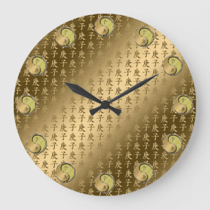 Year of the Metal Rat Large Clock