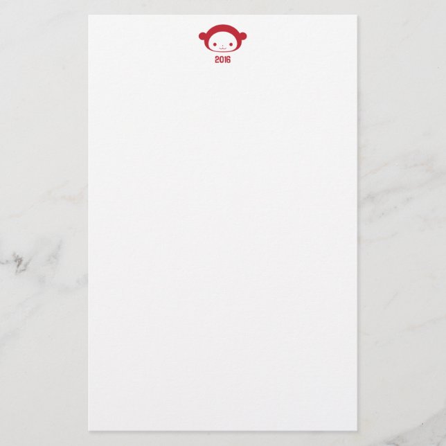 Year of the Monkey 2016 Stationery (Front)