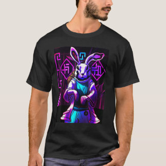 Year of The Rabbit 2023 Chinese Rabbit Synthwave T-Shirt