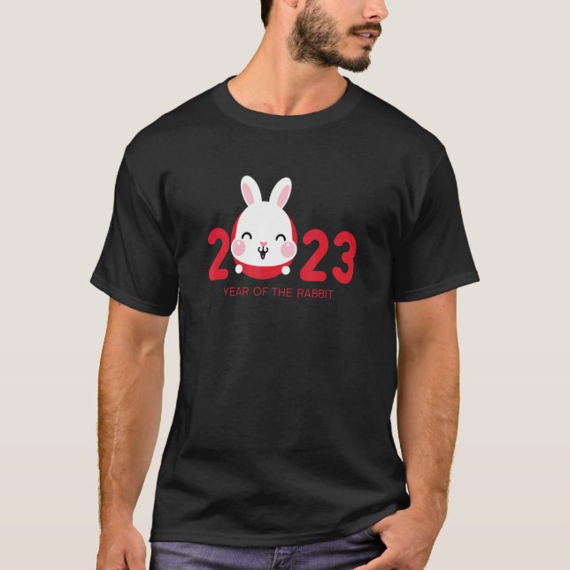 Year Of The Rabbit 2023 Chinese Zodiac Lunar New Y T-Shirt (Front)