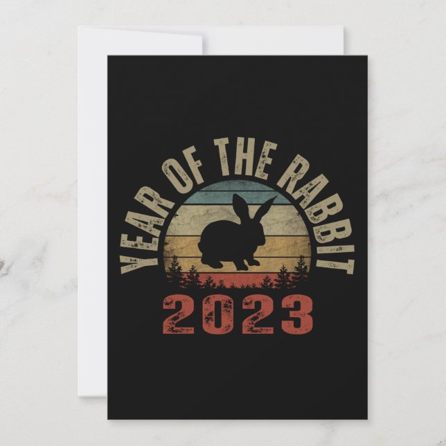YEAR OF THE RABBIT 2023 INVITATION (Front)